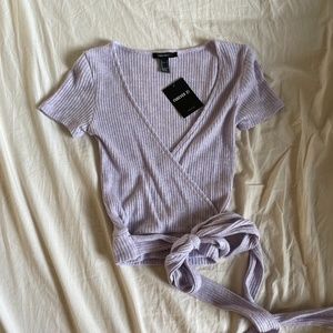 Forever 21 purple crop top